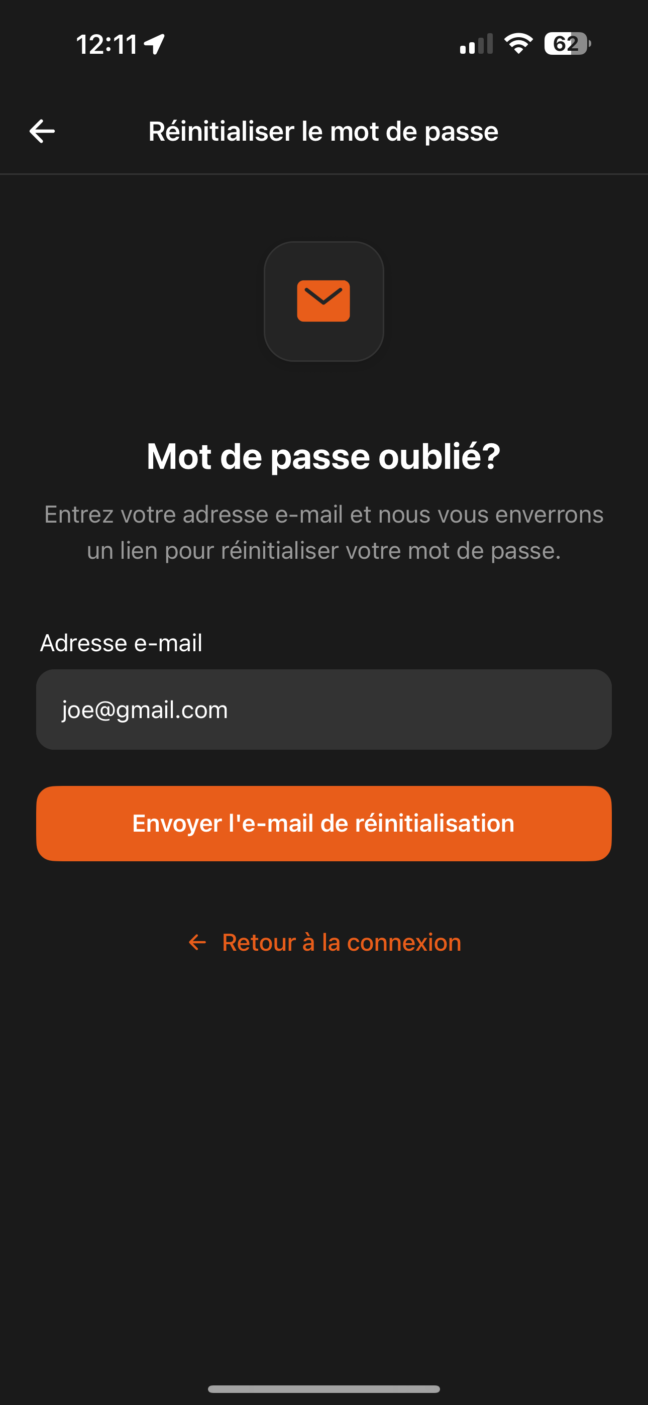 Page mot de passe